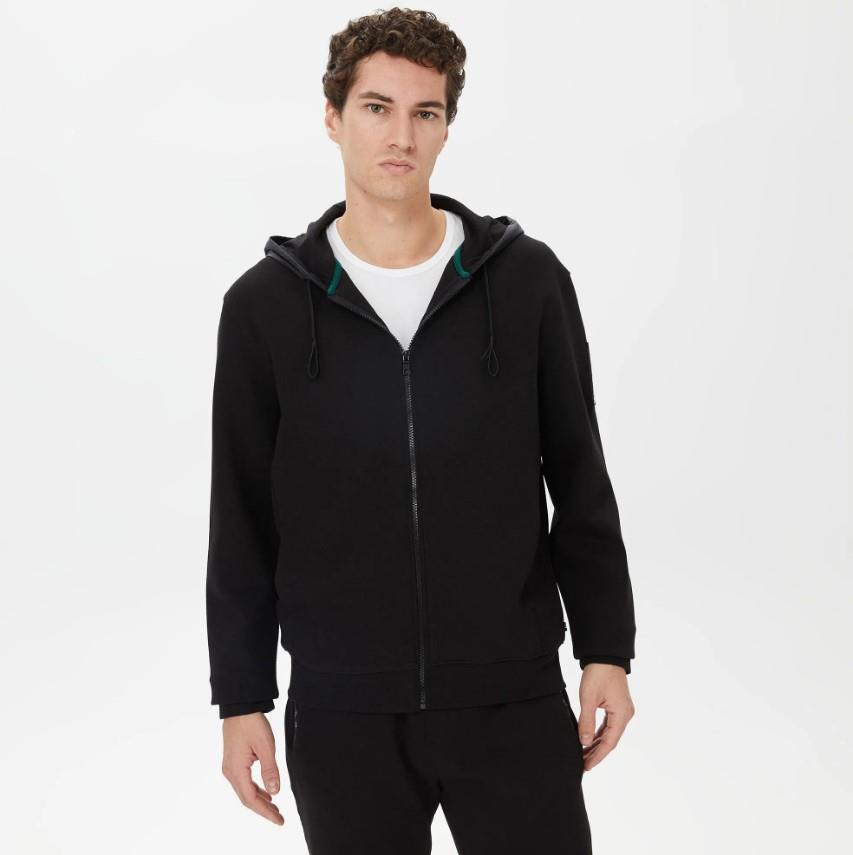 Nautica Erkek Siyah Standart Fit Kapüşonlu Sweatshirt