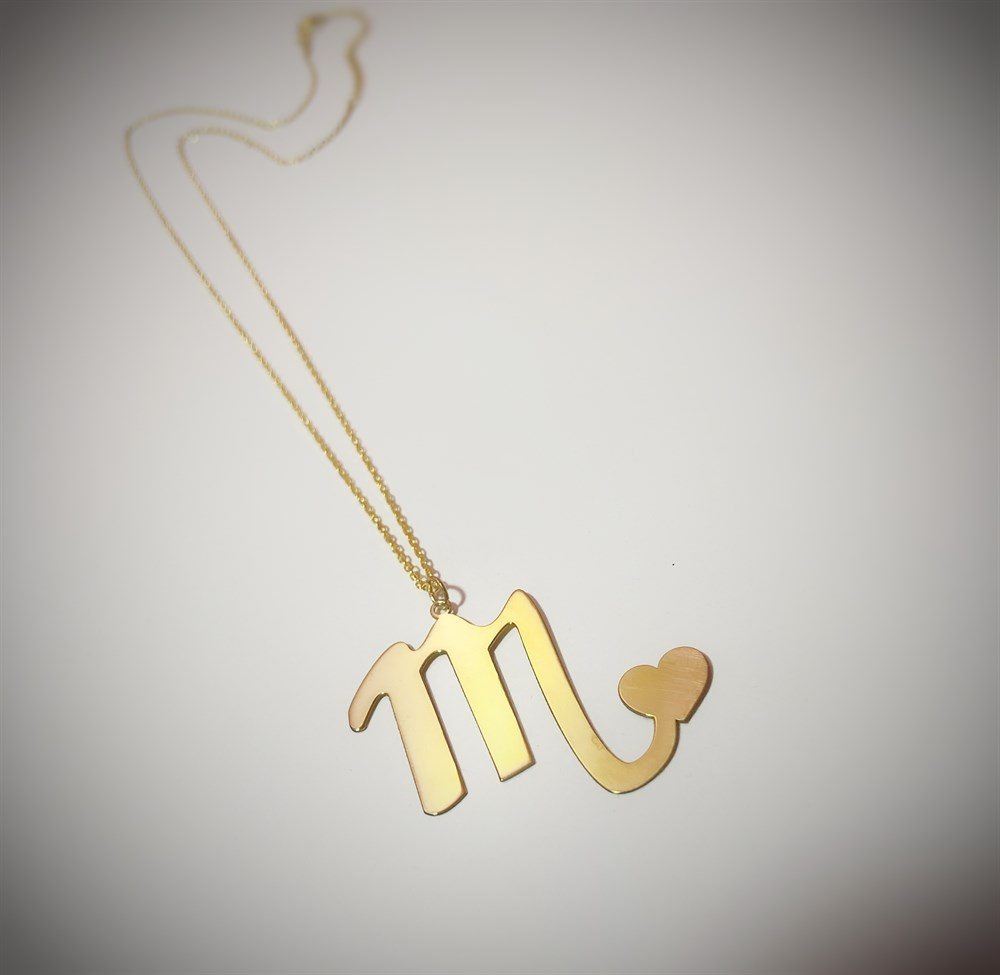 Akrep Burcu Sembol Gümüş Kolye