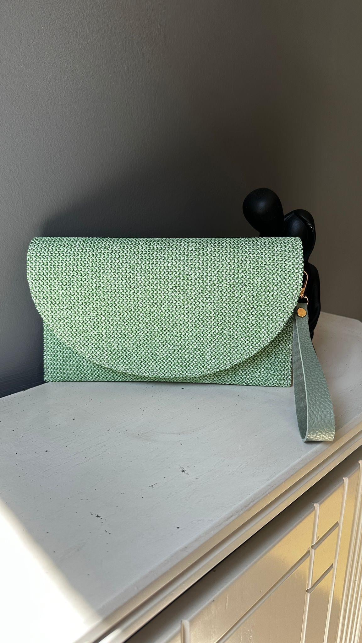 ByFuly Wickerpurse Green Çanta