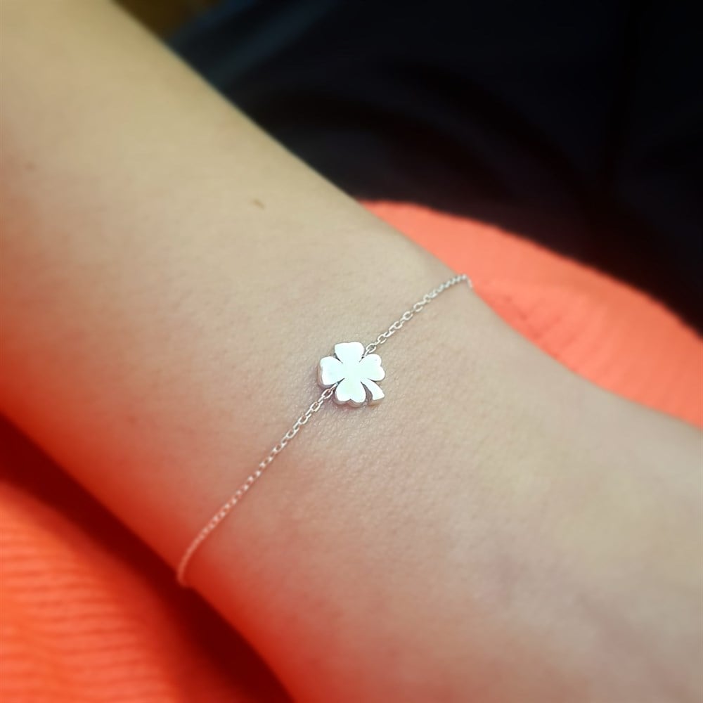 MİNİK YONCA GÜMÜŞ BİLEKLİK