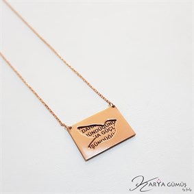 Aşk Güvercini Gümüş Kolye