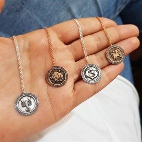 Burçlar Gümüş Kolye