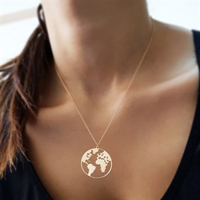 Dünya Gümüş Kolye
