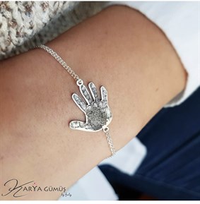 El İzi Gümüş Bileklik