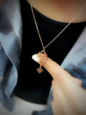 El Vedud Anahtar Gümüş Kolye