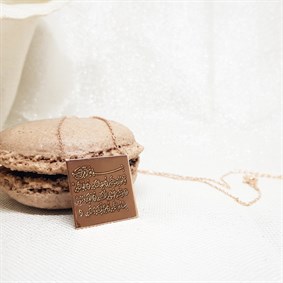 Felak Nas Dualı Plaka Gümüş Kolye