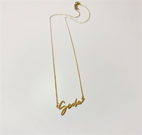 İmza İsim Gümüş Kolye