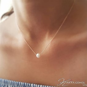 İnci Gümüş Kolye