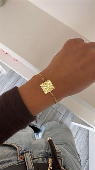 Kubera Para Mantrası Gümüş Bileklik