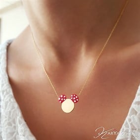 MİCKEY GÜMÜŞ KOLYE