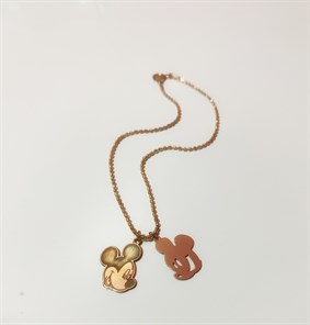 Mickey İkili Gümüş Halhal