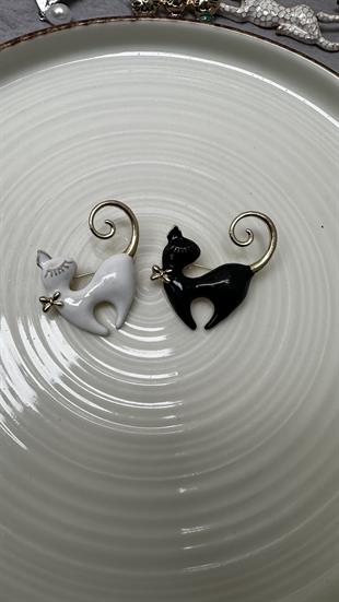 Mineli Kedicik Broş