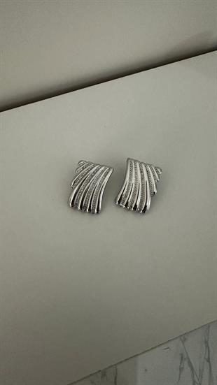 Orjinal Marka Zirkon Taşlı Çoklu Damla Küpe