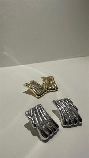 Orjinal Marka Zirkon Taşlı Çoklu Damla Küpe