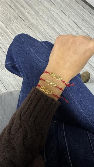 Sayı Sekansı Örgü Gümüş Bileklik