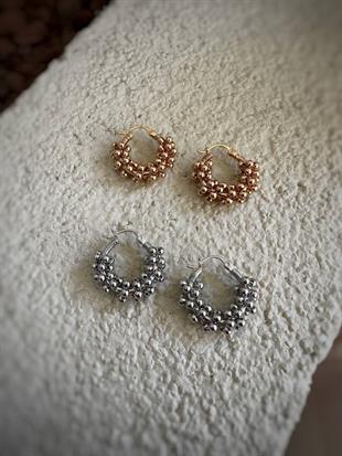 Top Top Halka Çelik Küpe