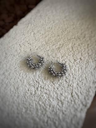 Top Top Halka Çelik Küpe