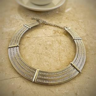 VİP Özel Seri Zirkon Taşlı Hasır Kelepçe Çelik Kolye