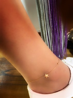  Yıldız Toplu Gümüş Halhal 