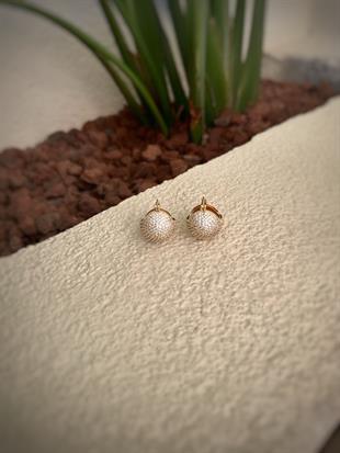 Zirkon Taşlı Sepet Çelik Küpe