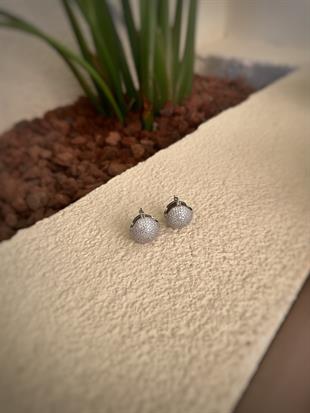 Zirkon Taşlı Sepet Çelik Küpe