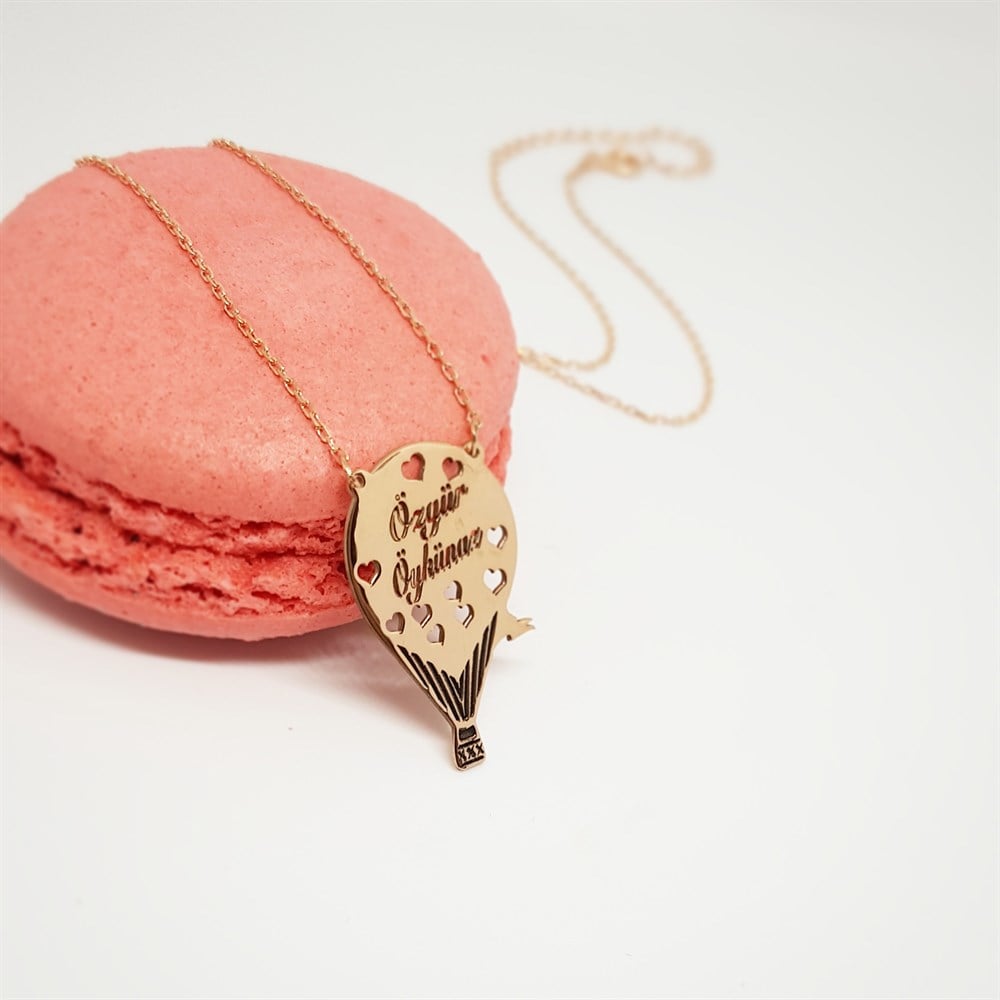 Balon İsimli Gümüş Kolye