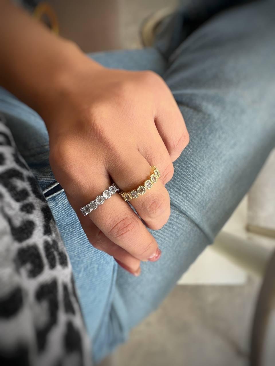 Elmas Montür Tamtur Çelik Yüzük