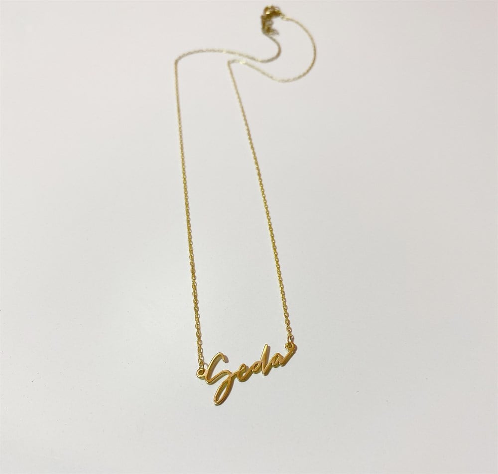 İmza İsim Gümüş Kolye