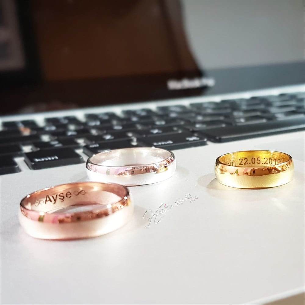 Kalın Klasik Gümüş Alyans