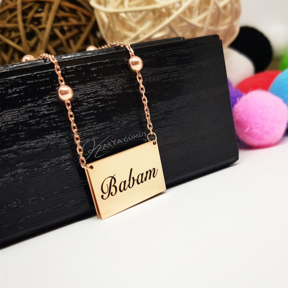 Kapaklı Resim Gümüş Kolye