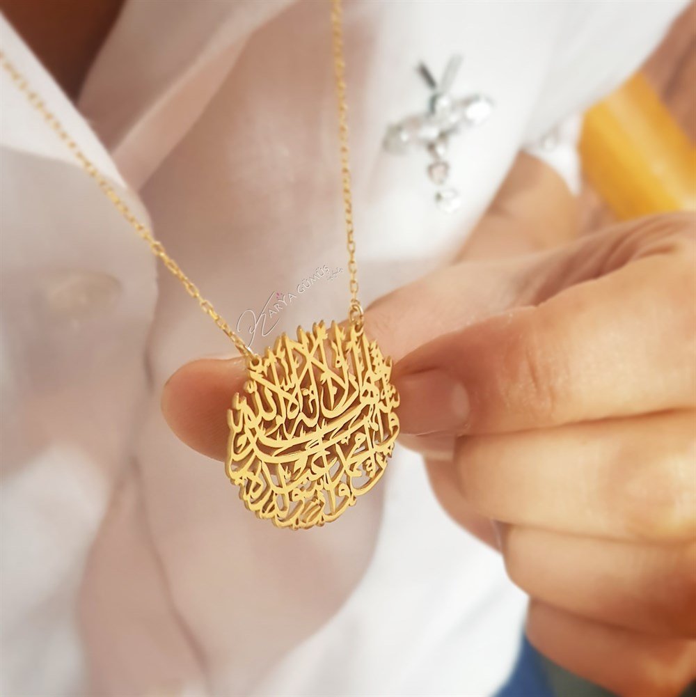 Kelime-i Şehadet Gümüş Kolye