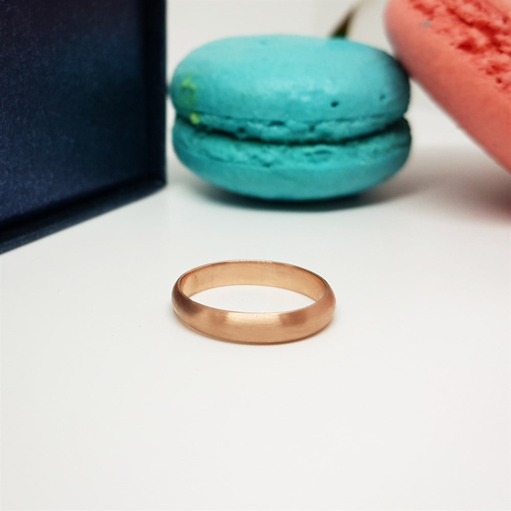 Klasik Mat Gümüş Alyans