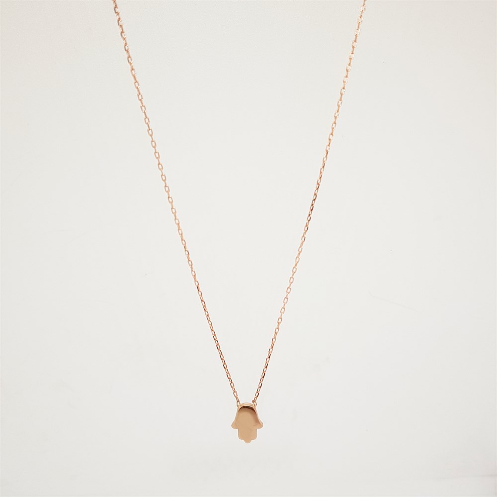 MİNİK FİGÜRLÜ BEREKET ELİ GÜMÜŞ KOLYE