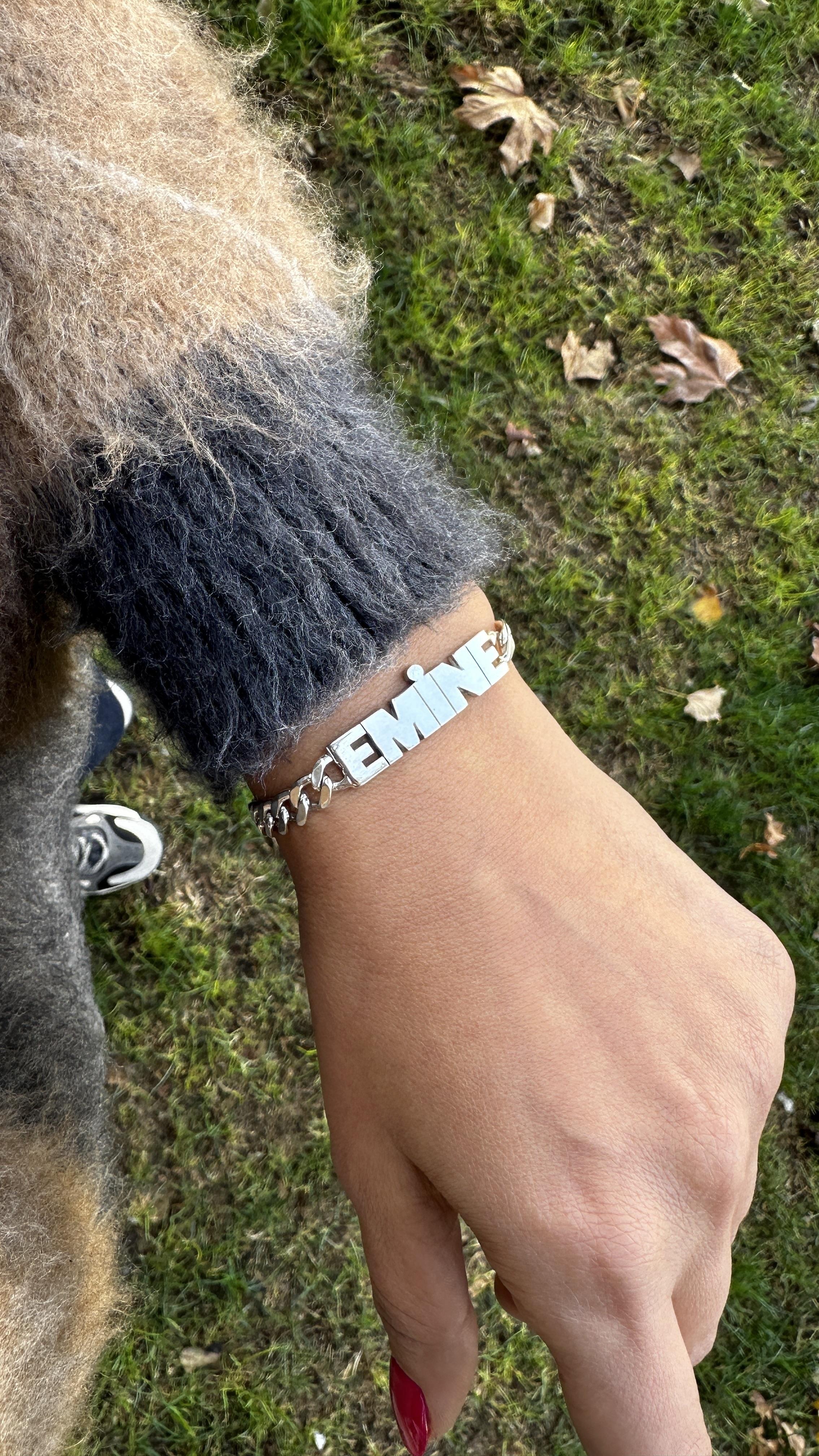 Oynar Oynamaz Harfli İsim Gümüş Künye