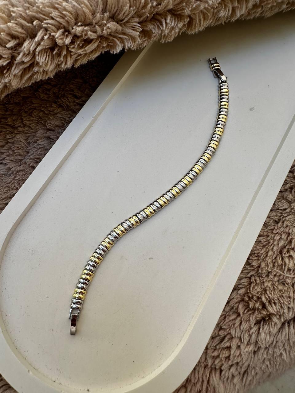 Özel Seri İki Renkli İtalyan Sarmal Bileklik