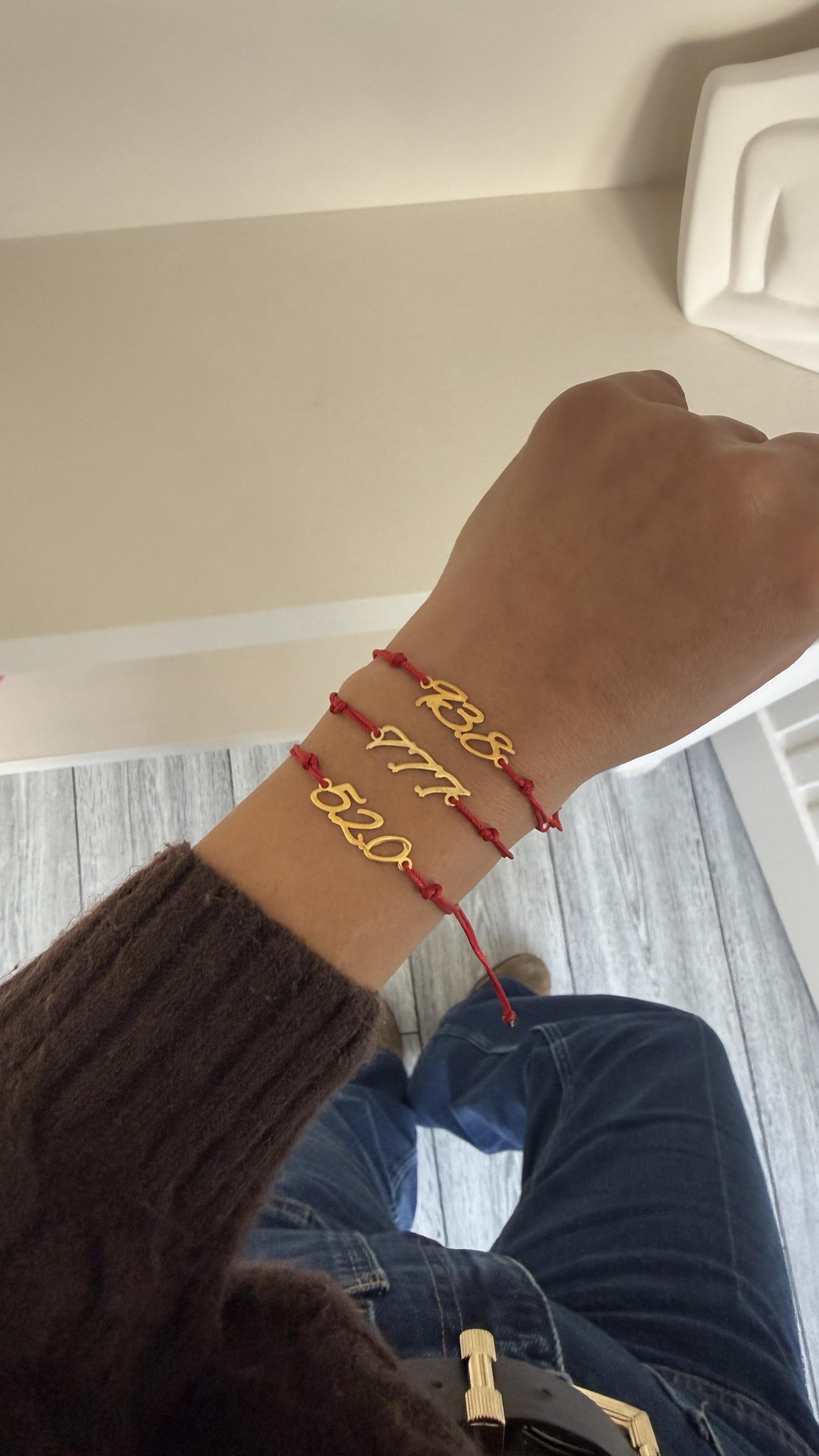 Sayı Sekansı Örgü Gümüş Bileklik