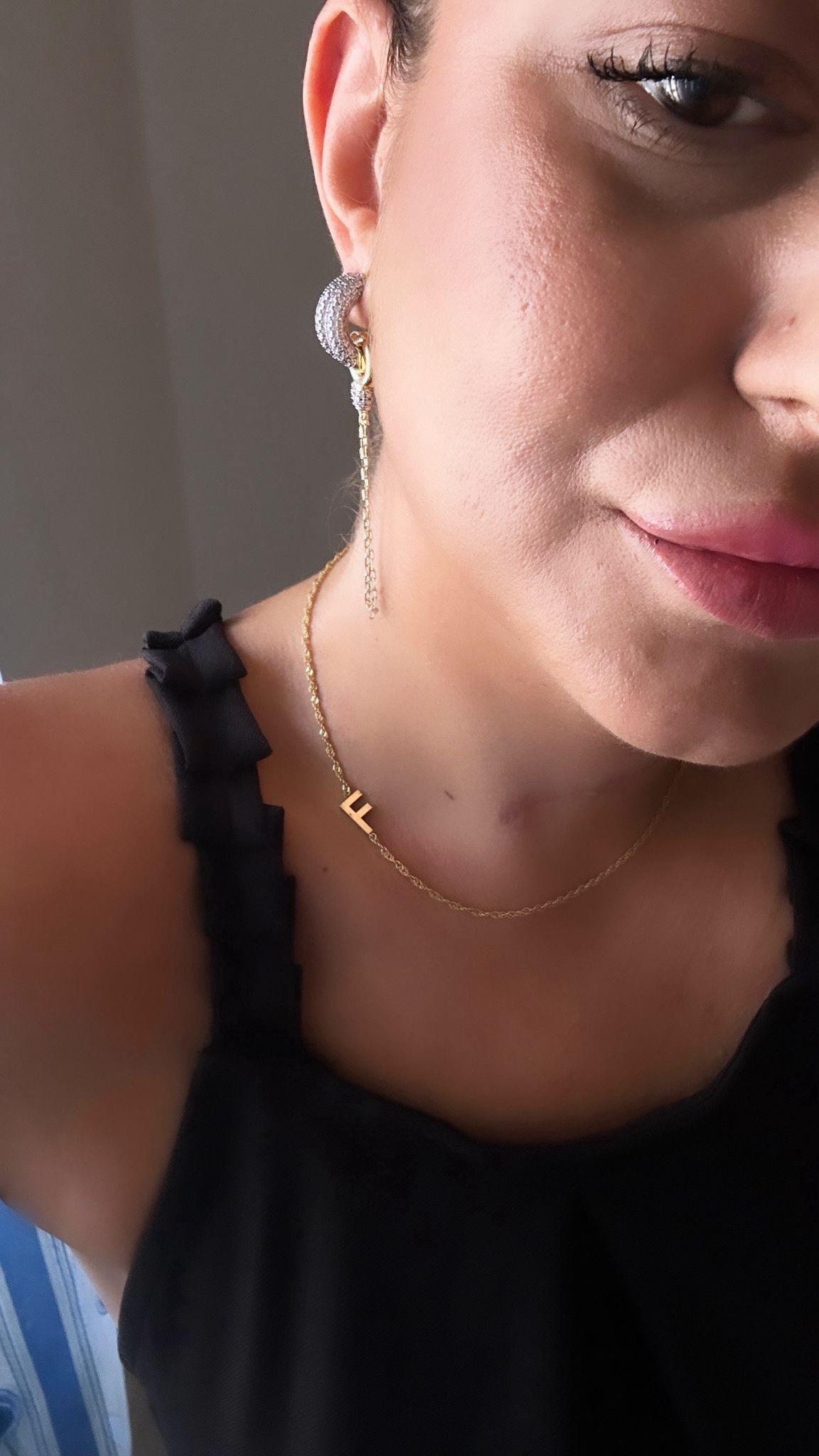 Singapur Zincir Kemik Harf Kolye