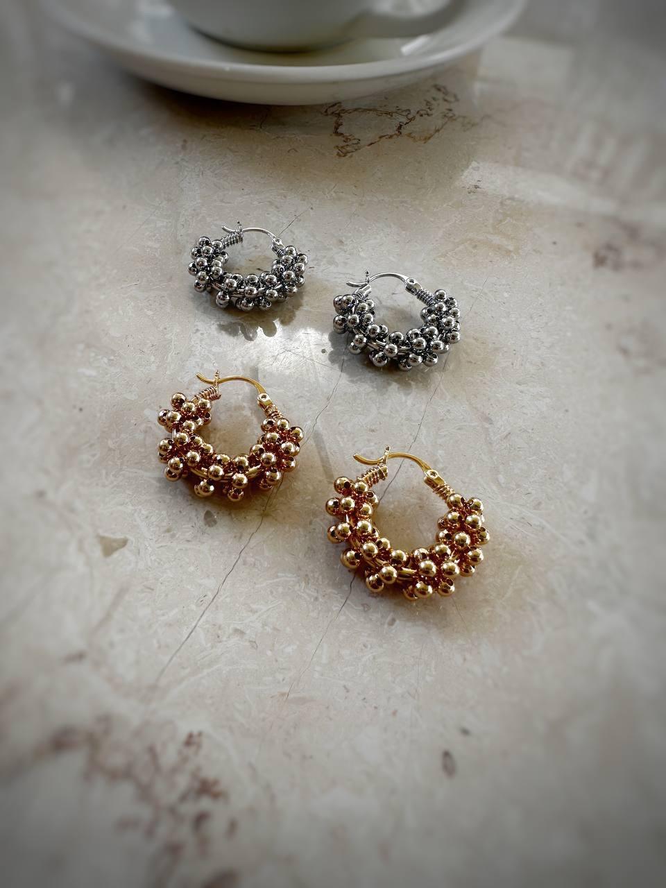 Top Top Halka Çelik Küpe