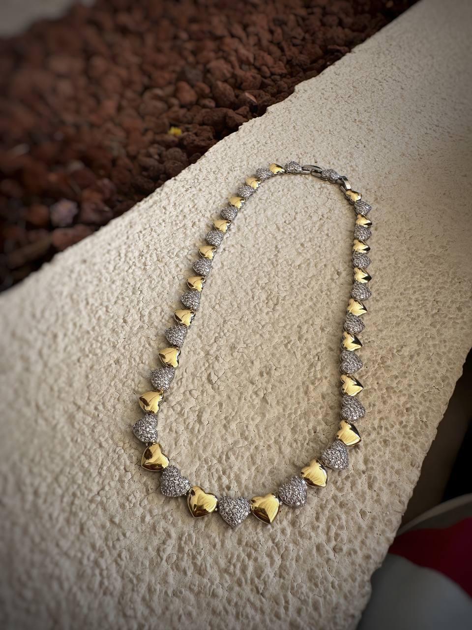 Vip Özel Seri Tamtur Kalp Çelik Kolye