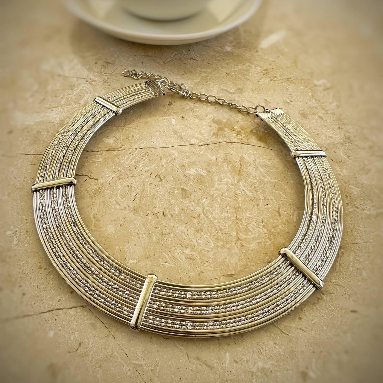 VİP Özel Seri Zirkon Taşlı Hasır Kelepçe Çelik Kolye