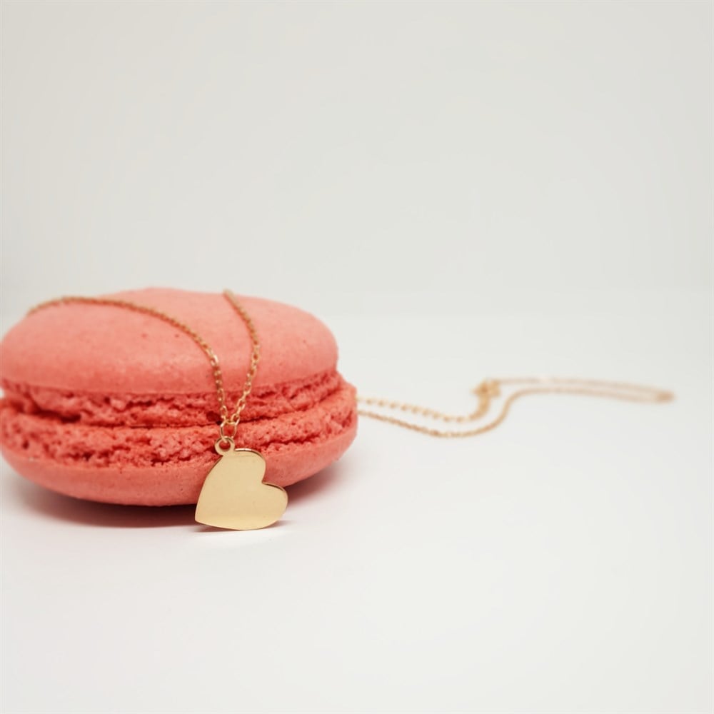 YAN DURAN KALP GÜMÜŞ KOLYE