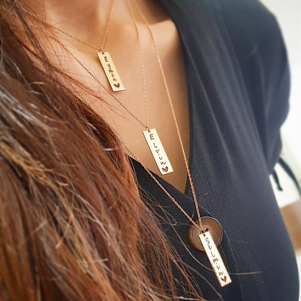 YENİ İSİM KALP ÜÇLÜ GÜMÜŞ KOLYE