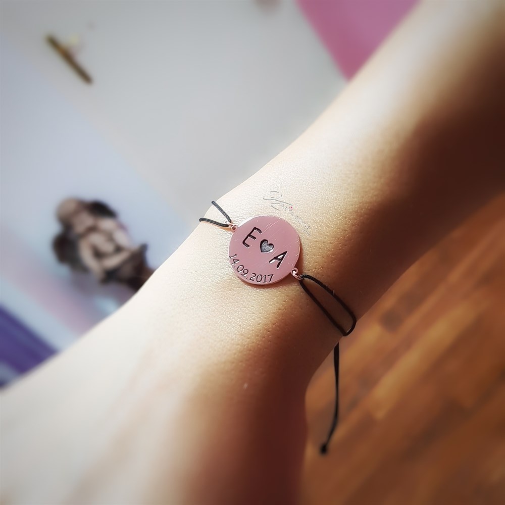 Yeni Plaka Harf Tarih Gümüş Bileklik