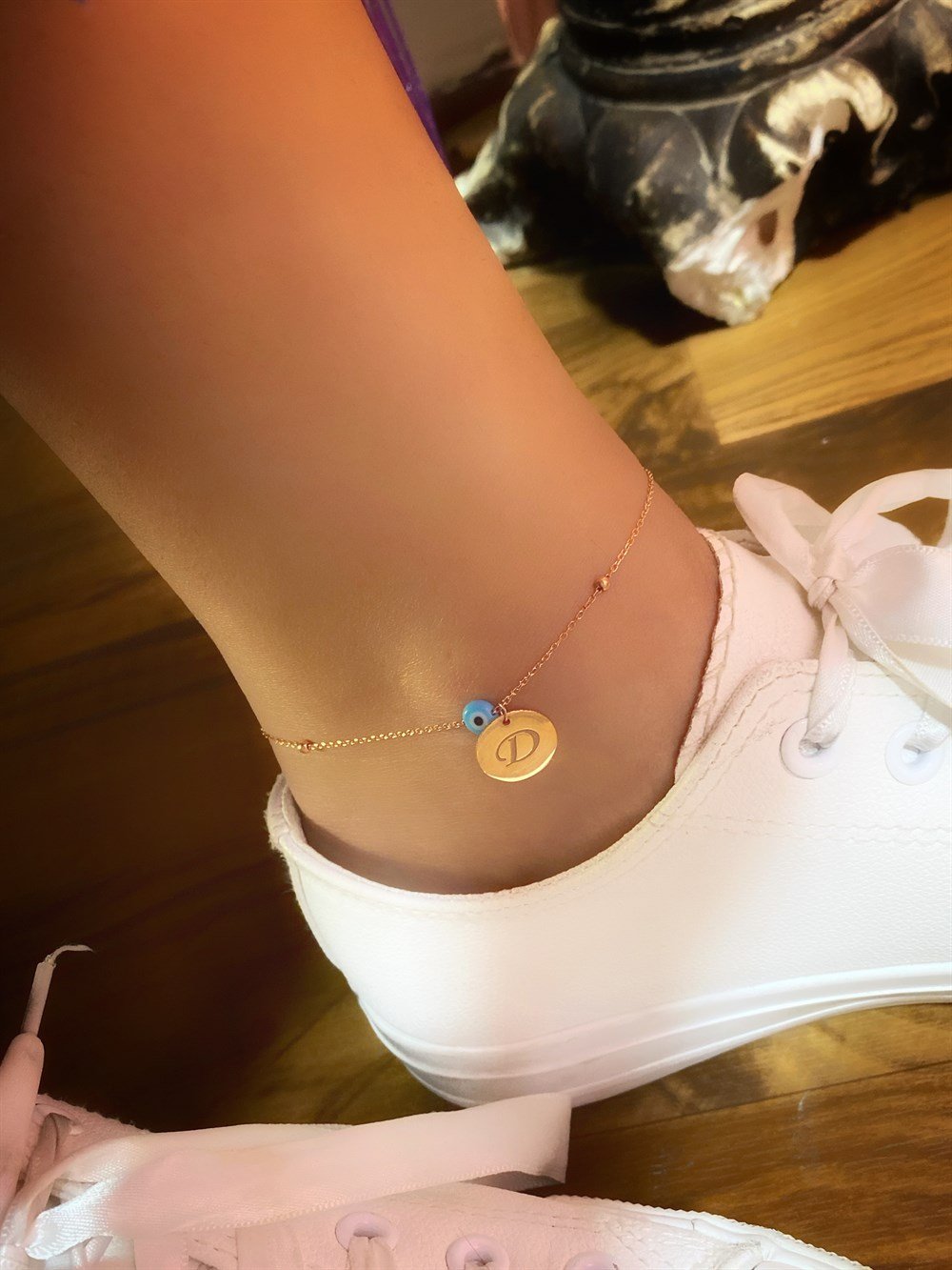 Yeni Plaka Harfli Gümüş Halhal 