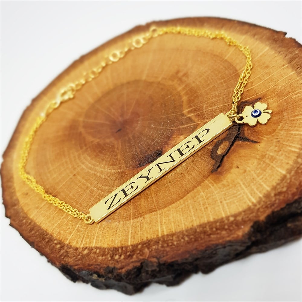 YONCALI ÇUBUK İSİM GÜMÜŞ BİLEKLİK