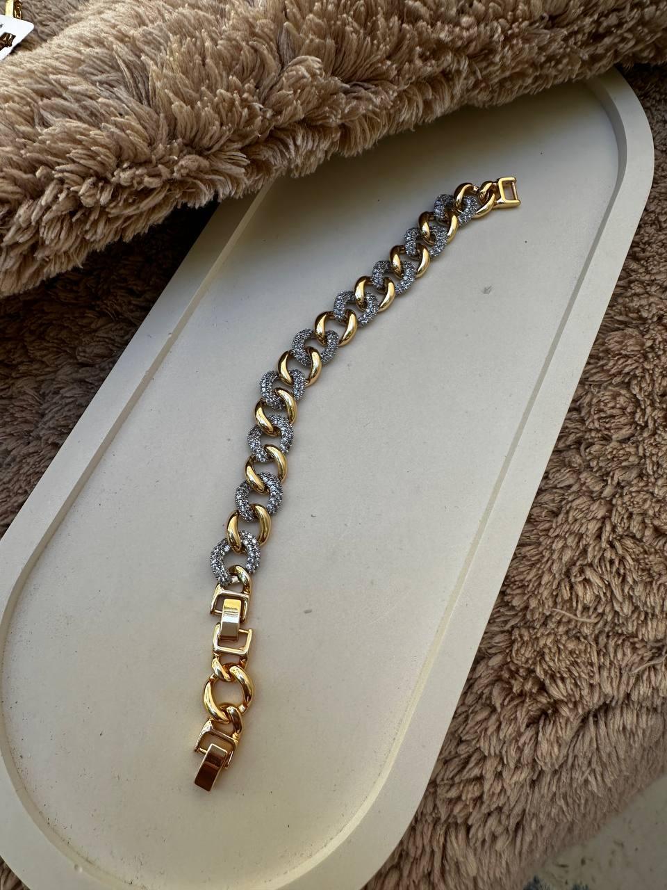 Zirkon Taşlı Gurmet Zincir Bileklik