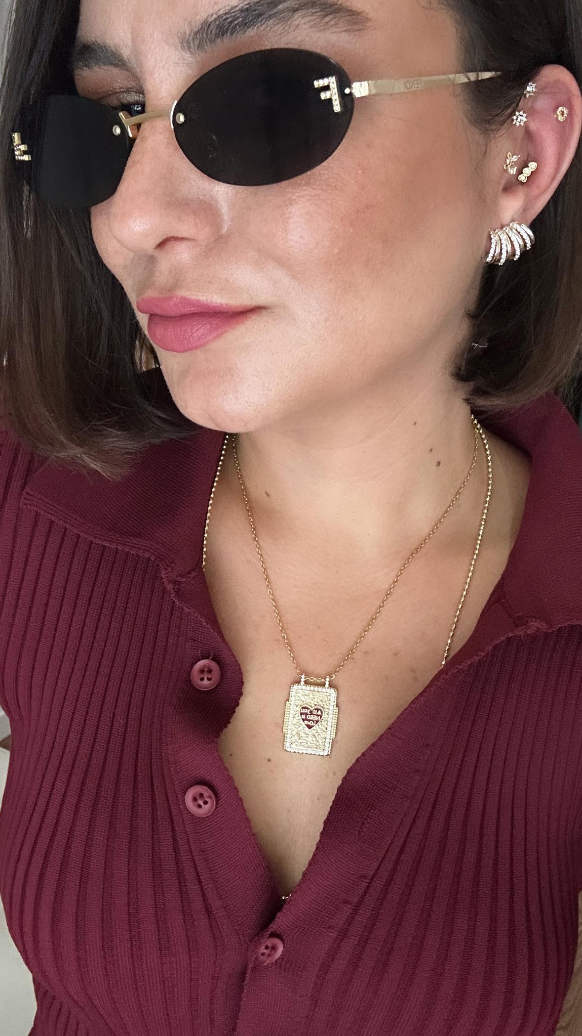 Zirkon Taşlı Halka Çoklu Görünüm Küpe 