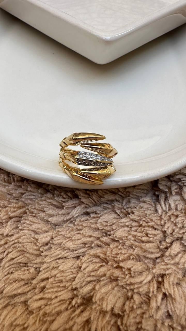 Zirkon Taşlı Orjinal Marka Kalın Yüzük