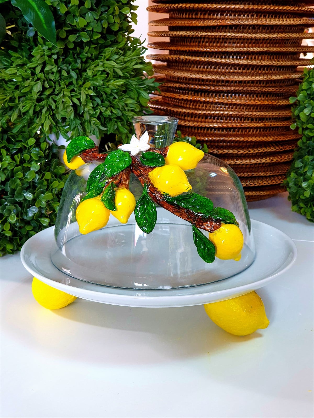 AYAKLI LİMONLU FANUS