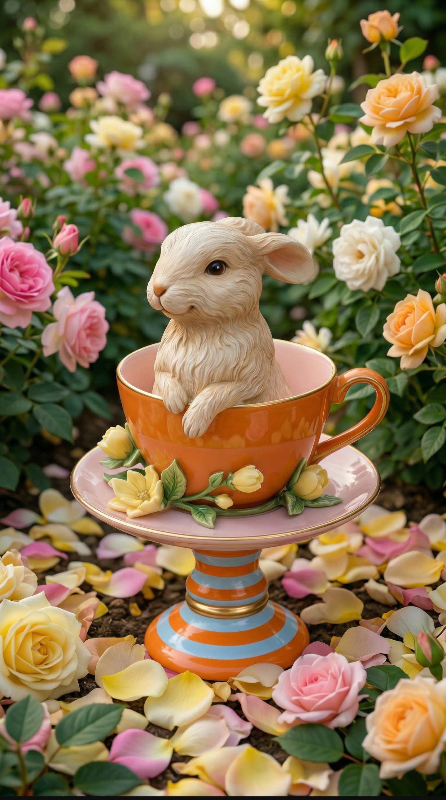 Bunny fincan deco oranj 26 cm